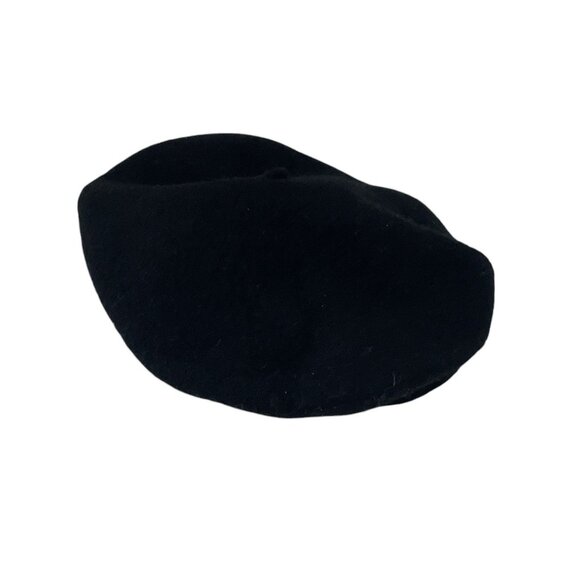 H&M Wool Blend Black Beret Hat Versatile One Size Unisex Winter Paris - Picture 7 of 8